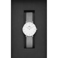  Shop Authentic Daniel Wellington Petite Sterling White Dial Silver Mesh Bracelet Watch For Women - DW00100164 - Luxxuri
