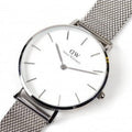  Shop Authentic Daniel Wellington Petite Sterling White Dial Silver Mesh Bracelet Watch For Women - DW00100164 - Luxxuri