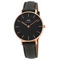  Shop Authentic Daniel Wellington Classic Petite Reading Black Dial Black Leather Strap Watch For Women - DW00100167 - Luxxuri