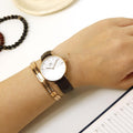  Shop Authentic Daniel Wellington Petite Reading White Dial Black Leather Strap Watch For Women - DW00100173 - Luxxuri