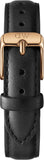  Shop Authentic Daniel Wellington Petite Sheffield White Dial Black Leather Strap Watch For Women - DW00100174 - Luxxuri