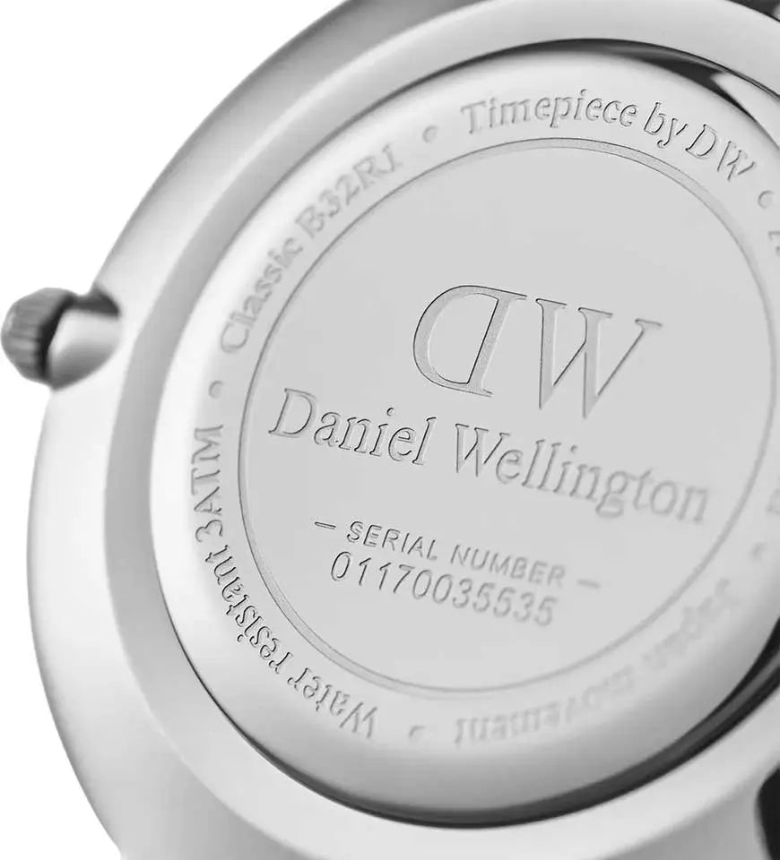  Shop Authentic Daniel Wellington Classic Petite York Black Dial Brown Leather Strap Watch For Women - DW00100182 - Luxxuri