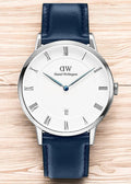  Shop Authentic Daniel Wellington Dapper Somerset White Dial Blue Leather Strap Watch For Men - DW00100192 - Luxxuri