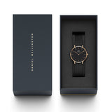  Shop Authentic Daniel Wellington Petite Ashfield Black Dial Black Mesh Bracelet Watch Watch For Women - DW00100201 - Luxxuri