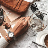  Shop Authentic Daniel Wellington Iconic Link White Dial Silver Steel Strap Watch For Women - DW00100205 - Luxxuri
