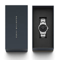  Shop Authentic Daniel Wellington Iconic Link Black Dial Silver Steel Strap Watch for Women - DW00100204 - Luxxuri