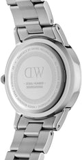  Shop Authentic Daniel Wellington Iconic Link Black Dial Silver Steel Strap Watch For Women - DW00100208 - Luxxuri