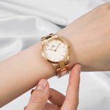  Shop Authentic Daniel Wellington Iconic Link White Dial Rose Gold Steel Strap Watch For Women - DW00100211 - Luxxuri