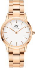  Shop Authentic Daniel Wellington Iconic Link White Dial Rose Gold Steel Strap Watch For Women - DW00100211 - Luxxuri