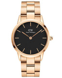  Shop Authentic Daniel Wellington Iconic Link Black Dial Rose Gold Steel Strap Watch for Women - DW00100212 - Luxxuri