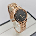  Shop Authentic Daniel Wellington Iconic Link Black Dial Rose Gold Steel Strap Watch for Women - DW00100212 - Luxxuri