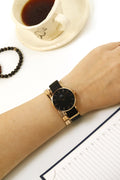  Shop Authentic Daniel Wellington Classic Petite Cornwall Black Dial Black NATO Strap Watch For Women - DW00100215 - Luxxuri