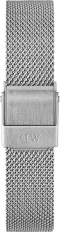  Shop Authentic Daniel Wellington Petite Sterling Black Dial Silver Mesh Bracelet Watch For Women - DW00100218 - Luxxuri