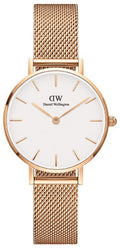  Shop Authentic Daniel Wellington Classic Petite White Dial Rose Gold Mesh Bracelet Watch For Women - DW00100219 - Luxxuri