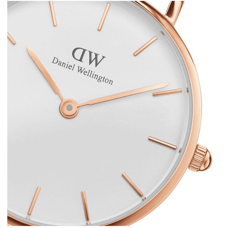  Shop Authentic Daniel Wellington Petite Roselyn White Dial Red Nylon Strap Watch For Women - DW00100291 - Luxxuri