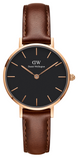  Shop Authentic Daniel Wellington Classic Petite St Mawes Black Dial Brown Leather Strap Watch For Women - DW00100225 - Luxxuri