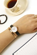  Shop Authentic Daniel Wellington Classic Petite Reading White Dial Black Leather Strap Watch For Women - DW00100229 - Luxxuri