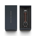  Shop Authentic Daniel Wellington Classic Petite Bristol Black Dial Brown Leather Strap Watch For Women - DW00100233 - Luxxuri