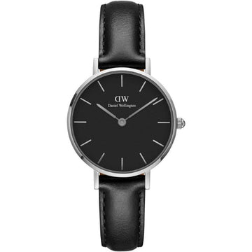  Shop Authentic Daniel Wellington Classic Petite Reading Black Dial Black Leather Strap Watch For Women - DW00100235 - Luxxuri