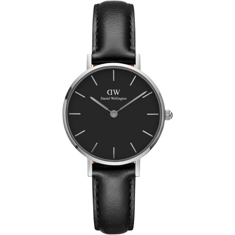  Shop Authentic Daniel Wellington Classic Petite Reading Black Dial Black Leather Strap Watch For Women - DW00100235 - Luxxuri