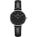  Shop Authentic Daniel Wellington Classic Petite Sheffield Black Dial Black Leather Strap Watch For Women - DW00100236 - Luxxuri
