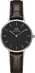  Shop Authentic Daniel Wellington Classic Petite York Black Dial Brown Leather Strap Watch For Women - DW00100238 - Luxxuri