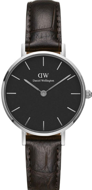  Shop Authentic Daniel Wellington Classic Petite York Black Dial Brown Leather Strap Watch For Women - DW00100238 - Luxxuri