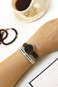  Shop Authentic Daniel Wellington Classic Petite York Black Dial Brown Leather Strap Watch For Women - DW00100238 - Luxxuri