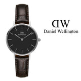  Shop Authentic Daniel Wellington Classic Petite York Black Dial Brown Leather Strap Watch For Women - DW00100238 - Luxxuri