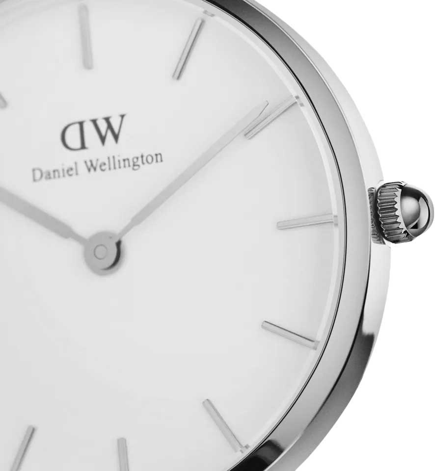  Shop Authentic Daniel Wellington Classic Petite Reading White Dial Black Leather Strap Watch For Women - DW00100241 - Luxxuri
