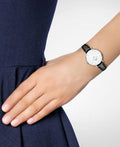  Shop Authentic Daniel Wellington Classic Petite York White Dial Brown Leather Strap Watch For Women - DW00100244 - Luxxuri