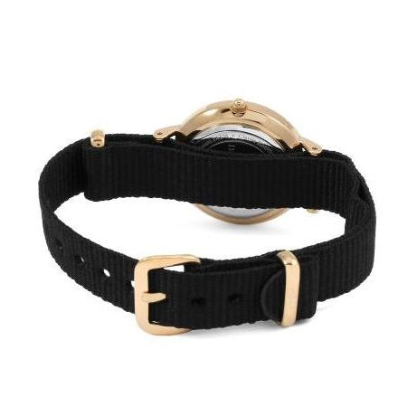  Shop Authentic Daniel Wellington Petite Cornwall Black Dial Black Nylon Strap Watch for Women - DW00100247 - Luxxuri