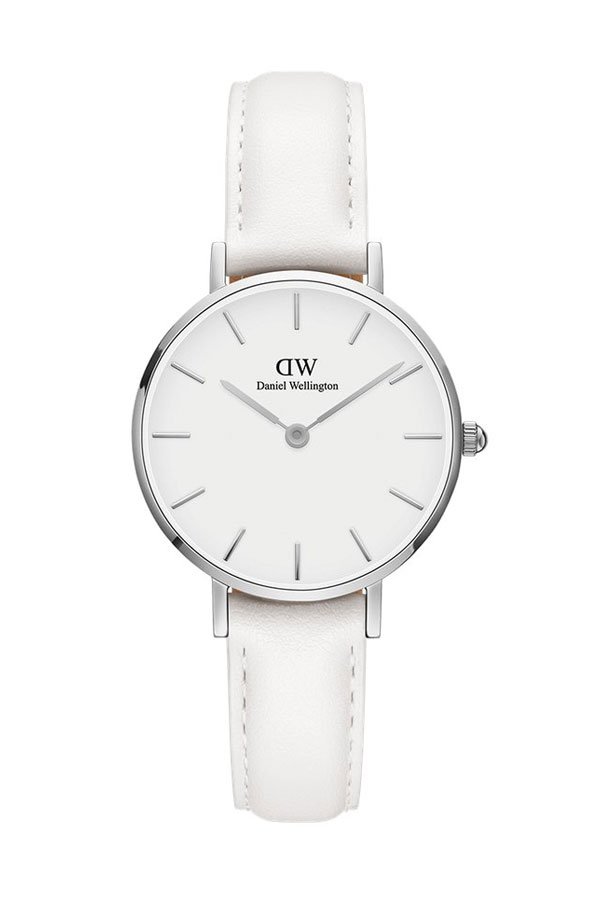  Shop Authentic Daniel Wellington Petite Bondi White Dial White Leather Strap Watch For Women - DW00100250 - Luxxuri