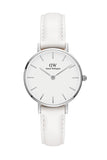  Shop Authentic Daniel Wellington Petite Bondi White Dial White Leather Strap Watch For Women - DW00100250 - Luxxuri