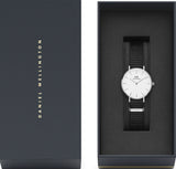  Shop Authentic Daniel Wellington Classic Petite Cornwall White Dial Black Nylon Strap Watch For Women - DW00100252 - Luxxuri
