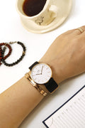  Shop Authentic Daniel Wellington Classic Cornwall White Dial Black Nylon Strap Watch For Men - DW00100257 - Luxxuri