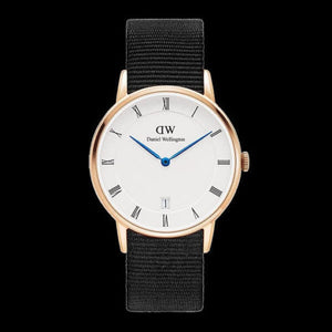  Shop Authentic Daniel Wellington Dapper Cornwall White Dial Black Nylon Strap Watch For Men - DW00100261 - Luxxuri