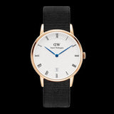  Shop Authentic Daniel Wellington Dapper Cornwall White Dial Black Nylon Strap Watch For Men - DW00100261 - Luxxuri