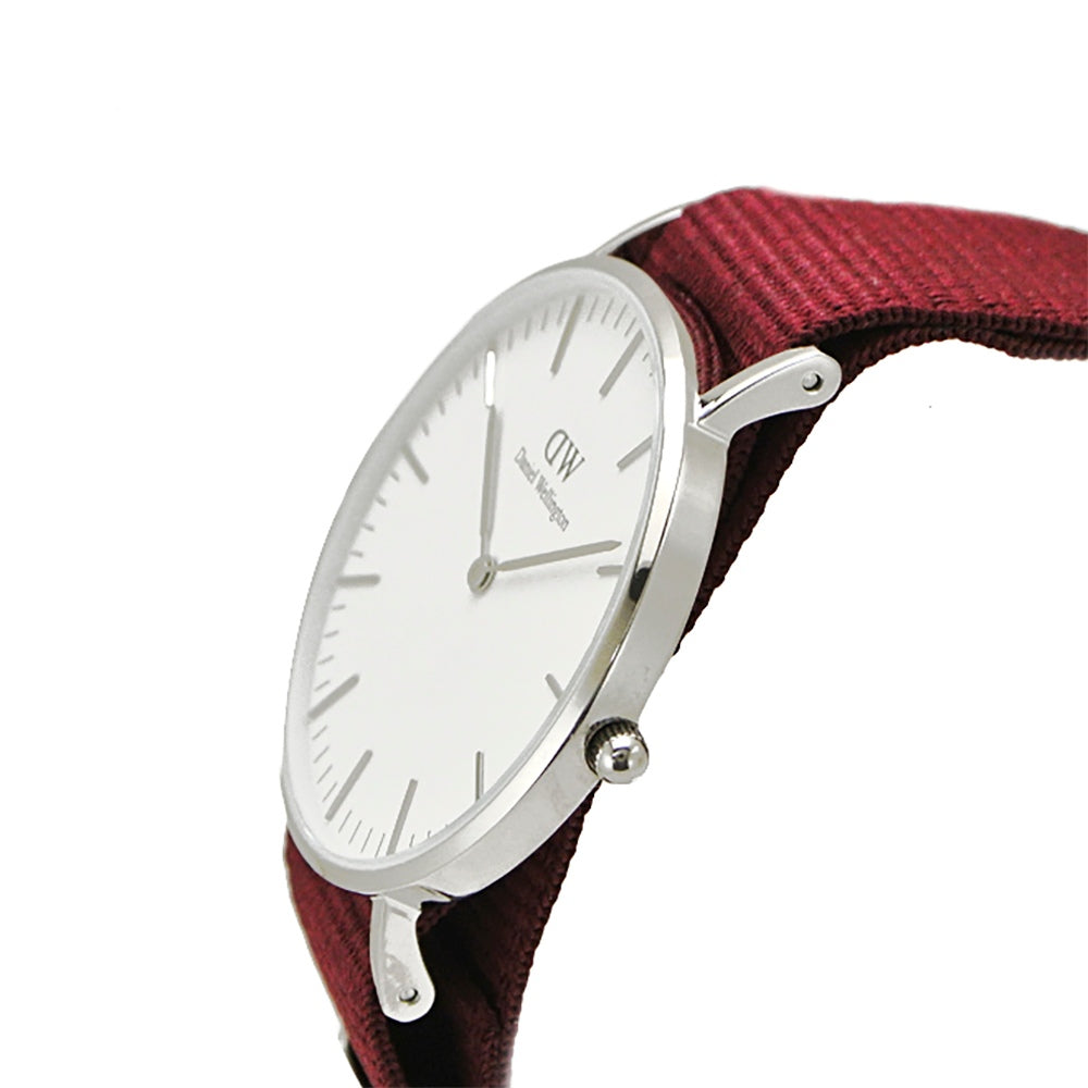  Shop Authentic Daniel Wellington Classic Roselyn White Dial Red NATO Strap Watch For Women - DW00100268 - Luxxuri