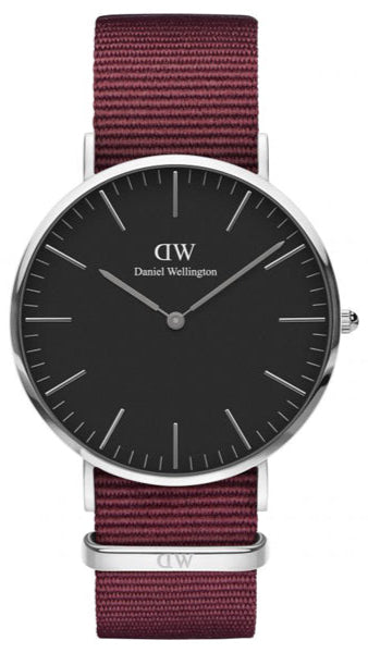  Shop Authentic Daniel Wellington Classic Roselyn Black Dial Red NATO Strap Dial Watch For Women - DW00100270 - Luxxuri