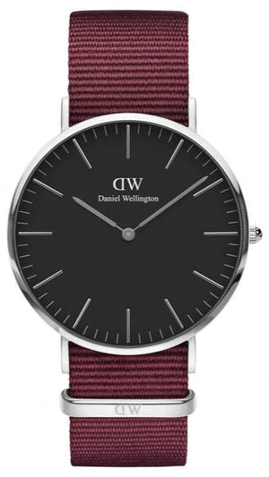  Shop Authentic Daniel Wellington Classic Roselyn Black Dial Red NATO Strap Dial Watch For Women - DW00100270 - Luxxuri
