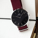  Shop Authentic Daniel Wellington Classic Roselyn Black Dial Red NATO Strap Dial Watch For Women - DW00100270 - Luxxuri