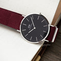  Shop Authentic Daniel Wellington Classic Roselyn Black Dial Red NATO Strap Dial Watch For Women - DW00100270 - Luxxuri