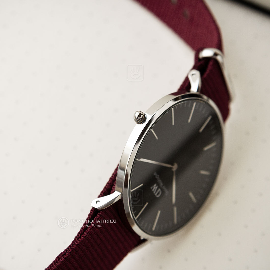  Shop Authentic Daniel Wellington Classic Roselyn Black Dial Red NATO Strap Dial Watch For Women - DW00100270 - Luxxuri