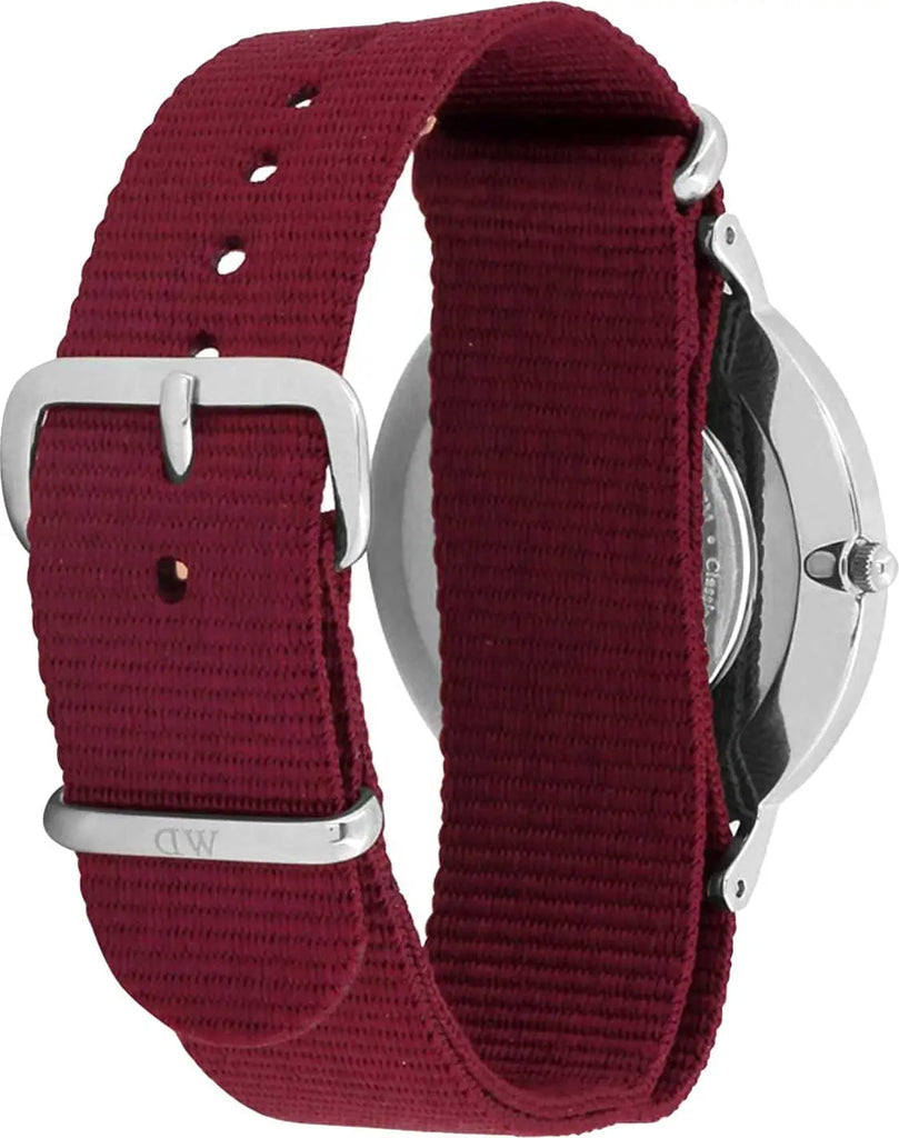  Shop Authentic Daniel Wellington Classic Roselyn White Dial Red NATO Strap Watch For Women - DW00100272 - Luxxuri