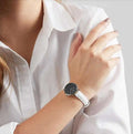  Shop Authentic Daniel Wellington Classic Petite Bondi Black Dial White Leather Strap Watch for Women - DW00100286 - Luxxuri