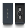  Shop Authentic Daniel Wellington Petite Sterling Black Dial Silver Mesh Bracelet Watch For Women - DW00100304 - Luxxuri