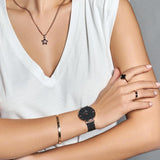  Shop Authentic Daniel Wellington Petite Ashfield Black Dial Black Mesh Strap Watch for Women - DW00100307 - Luxxuri