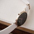  Shop Authentic Daniel Wellington Classic Dover Black Dial White Nylon Strap Watch For Women - DW00100310 - Luxxuri