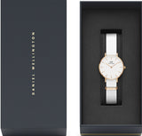  Shop Authentic Daniel Wellington Petite Dover Quartz White Dial White NATO Strap Watch For Women - DW001000313 - Luxxuri